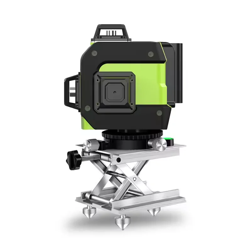 เลเซอร์ระดับ 4x360 °   เลเซอร์เส้นไขว้สีเขียวปรับระดับอัตโนมัติสำหรับงานก่อสร้างและแขวนรูปภาพ พร้อมแบตเตอรี่แบบชาร์จได้