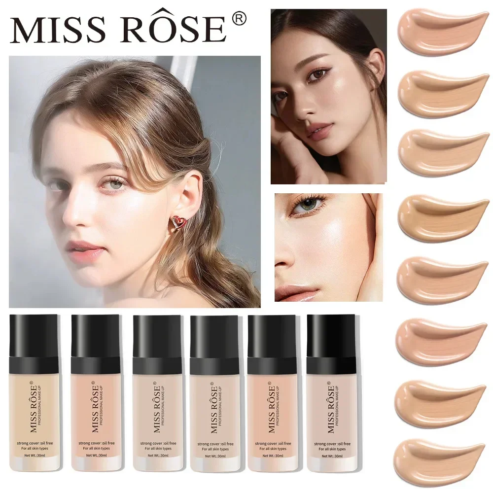 Miss Rose Face Beauty Makeup Natural Repair Lasting Sweatproof Clear Moisturizing Dark Eye Circles Covering Concealer Foundation