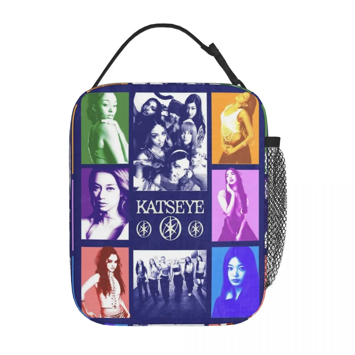 Katseye Poster Insulated Lunch Bags Portable Kpop Lunch Container Cooler Bag Lunch Box Tote College Outdoor Men Women