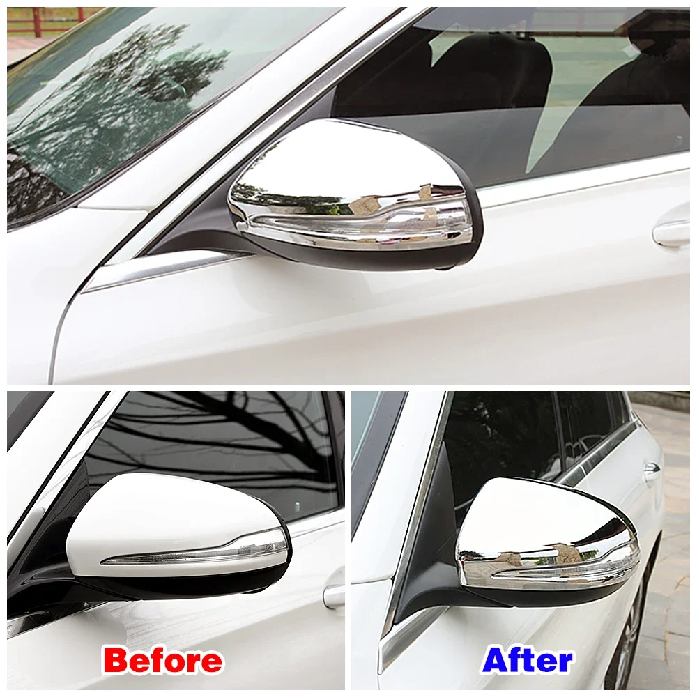 For Mercedes Benz E C GLC Class W213 W205 X253 Exterior Part Modify Rear view Mirror Protector Shell Cover Side Mirror Trim