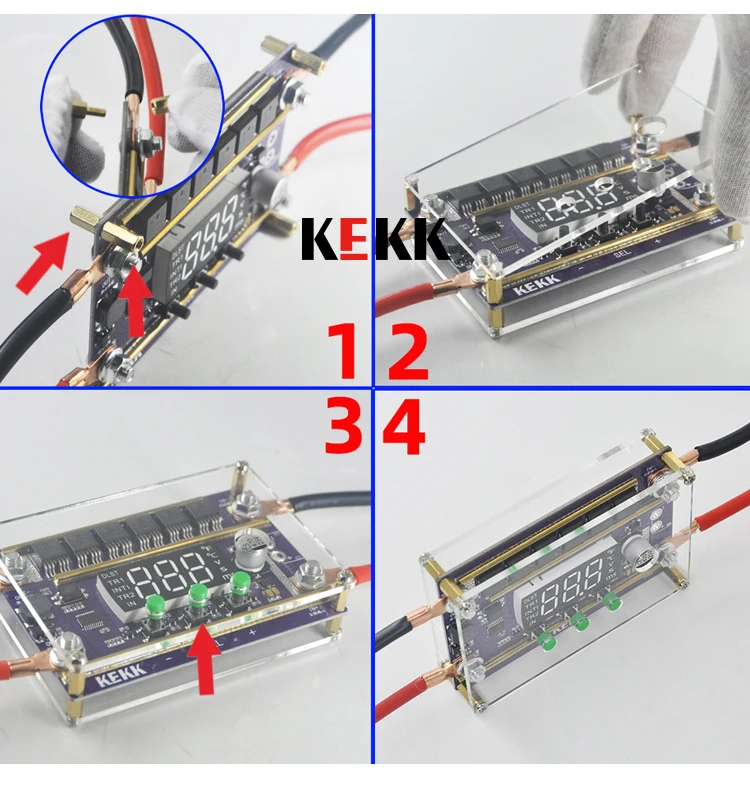 DIY Tragbare 12V lipo batterie versorgung strom Spot Schweißen Maschine PCB Platine Schweißen Ausrüstung Spot Schweißer Zubehör – Detail 22