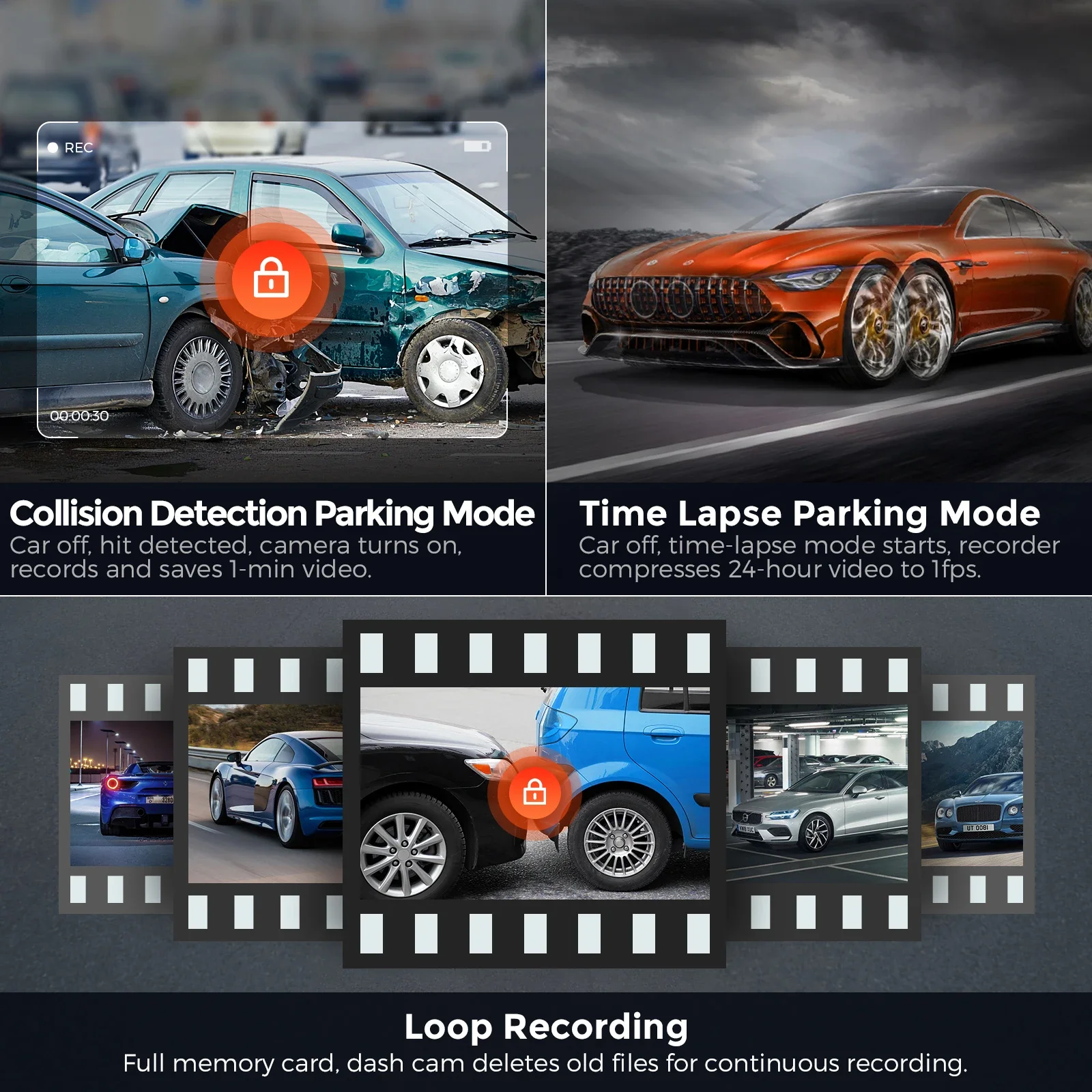 LINGDU LD05 Specchio streaming Dashcam 2 canali 2K Touch screen da 11,26" con porta di tipo C con condensatore GPS Supe