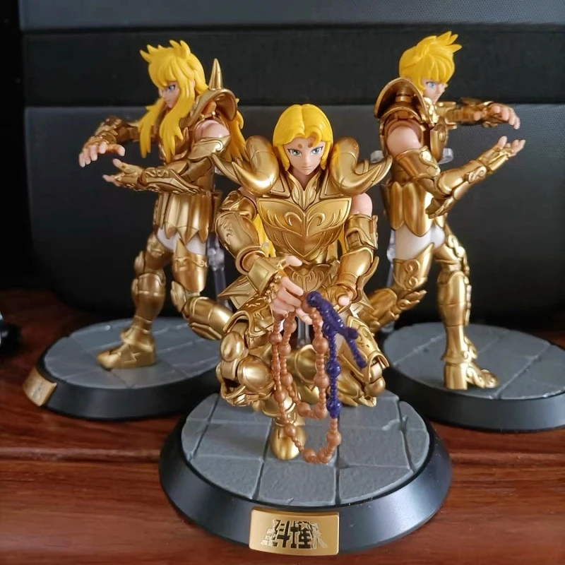 Original Saint Seiya Blokees Champion Class Aries Mu Anime Figure Masami Kurumada Action Figure Decortion Kids Christmas Gift