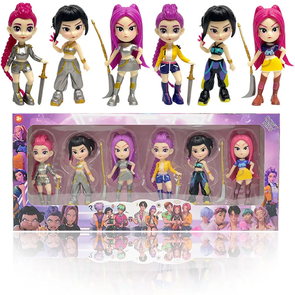 2026 NOUVEAU Kpop Devil Hunter Rumi Zoe Mira anime polychlorure de vinyle collection de personnages bibelots de bureau cadeau du Nouvel An pour enfants