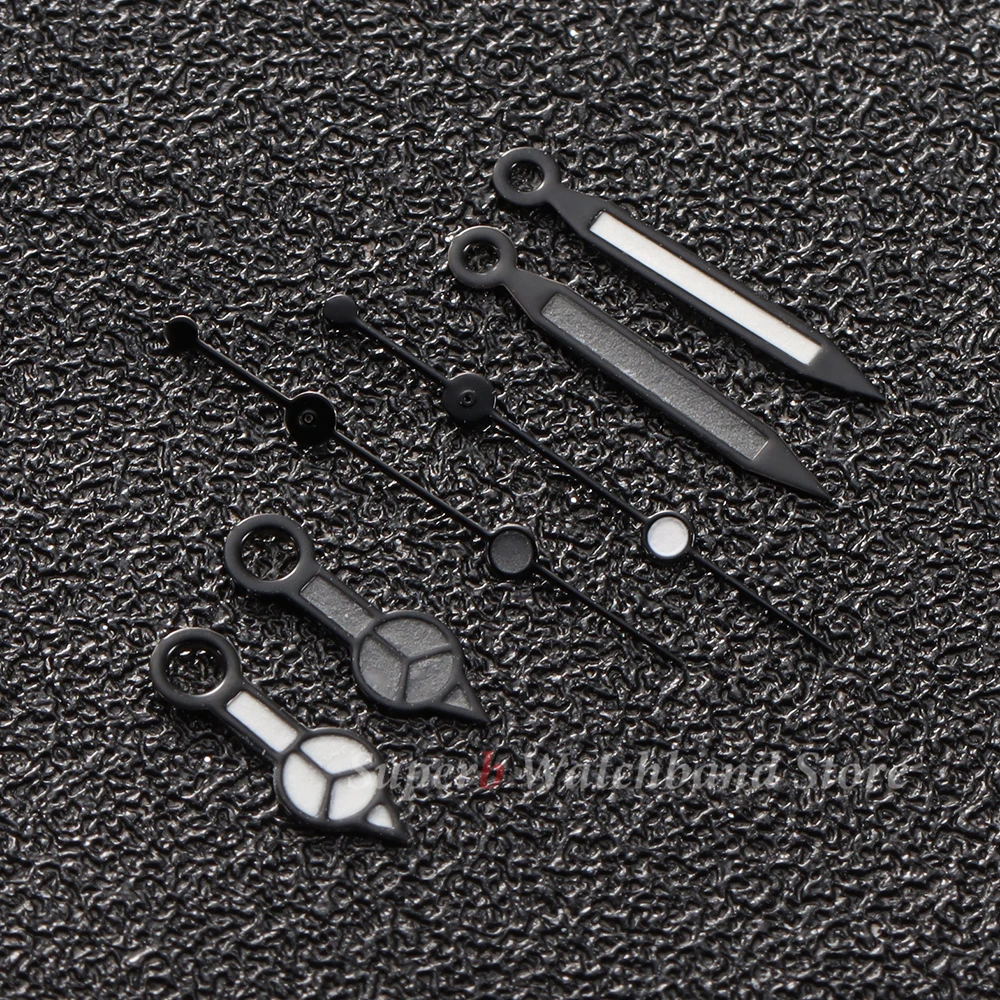 NH35 NH36 مؤشر ساعة يد مصقول 7.75*12*12.5 مللي متر أسود أزرق فضي الأيدي غواص Aiguille الأيدي C3 أزرق أخضر مضيء