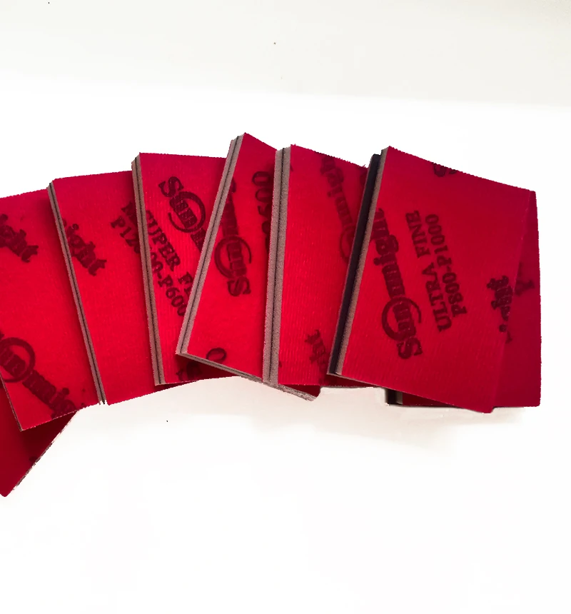 Imagem -04 - Bloco de Esponja de Lixamento Abrasivo Moagem Úmida e Seca Blocos de Areia Almofadas de Polimento 1802500 Grão 10 Pcs