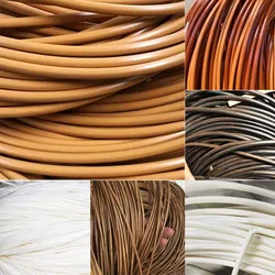 500g Hollow/Solid Round Plastic Rattan Material For Knit Repair Home Furniture Table Chair Hanging Basket Synthetic PE Rope