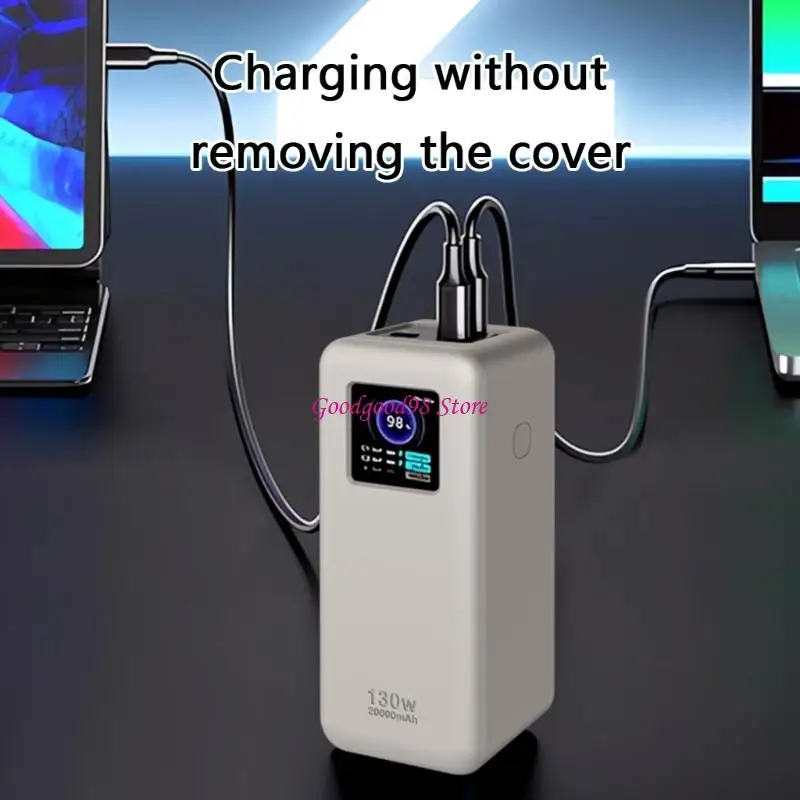 

NonSlip Protective Cover For 20000mAh 130W Powerbanks Dustproof Surfaces