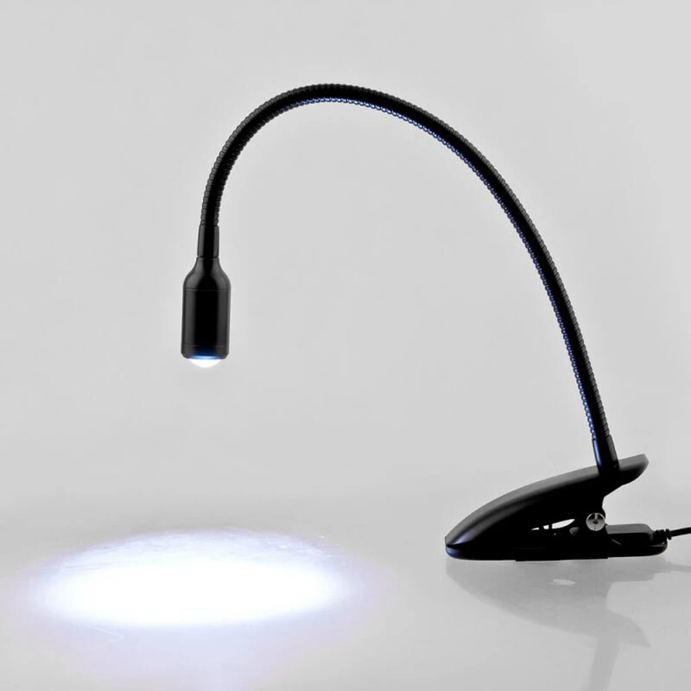 

3W Eye Protection Desk Lamp Clip Light Reading LED Book Table Study Bedside Portable Metal Gooseneck Energy Saving Bedroom Study
