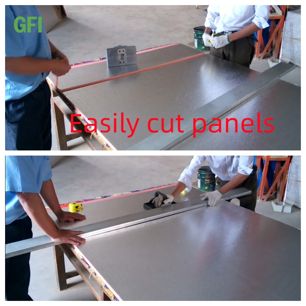 Narzędzia do cięcia kanałów termoizolacyjnych z polifenolem P3 z Chin, z narzędziami do cięcia paneli kanałowych z izolacją wstępną.