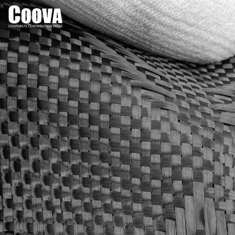 F249 COOVA 3K Carbon Fiber Fabric Black V Pattern Weave Carbon Fiber Cloth  Fibra De Carbono Kevlar Jacquard Lotes Use For DIY