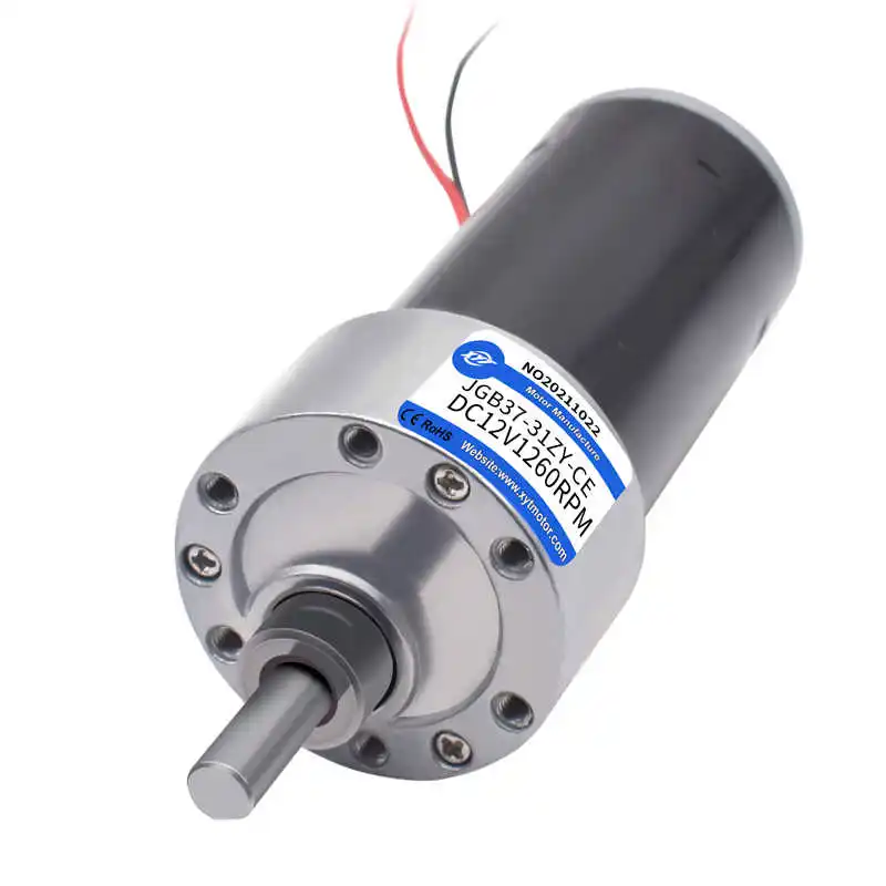 JGB37-31ZY-2450 24V Micro DC Geared Motor 6~800 RPM 14.4W Tube Permanent Magnet High Power Torque Speed Control Small Motor