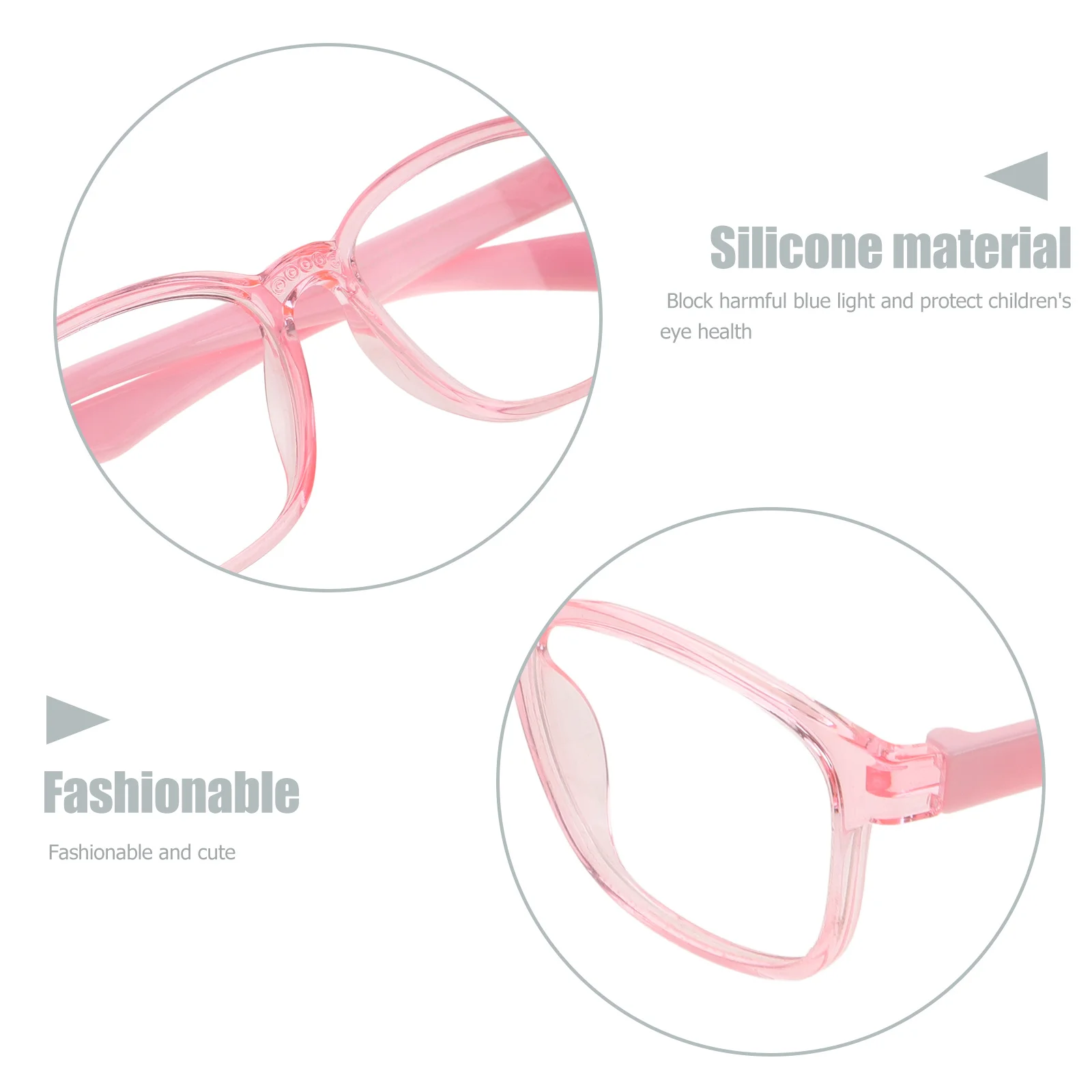 

Silicone Glasses Anti Blue Light Blocking Eyeglass Durable Professional Study Portable Daily Use Reusable