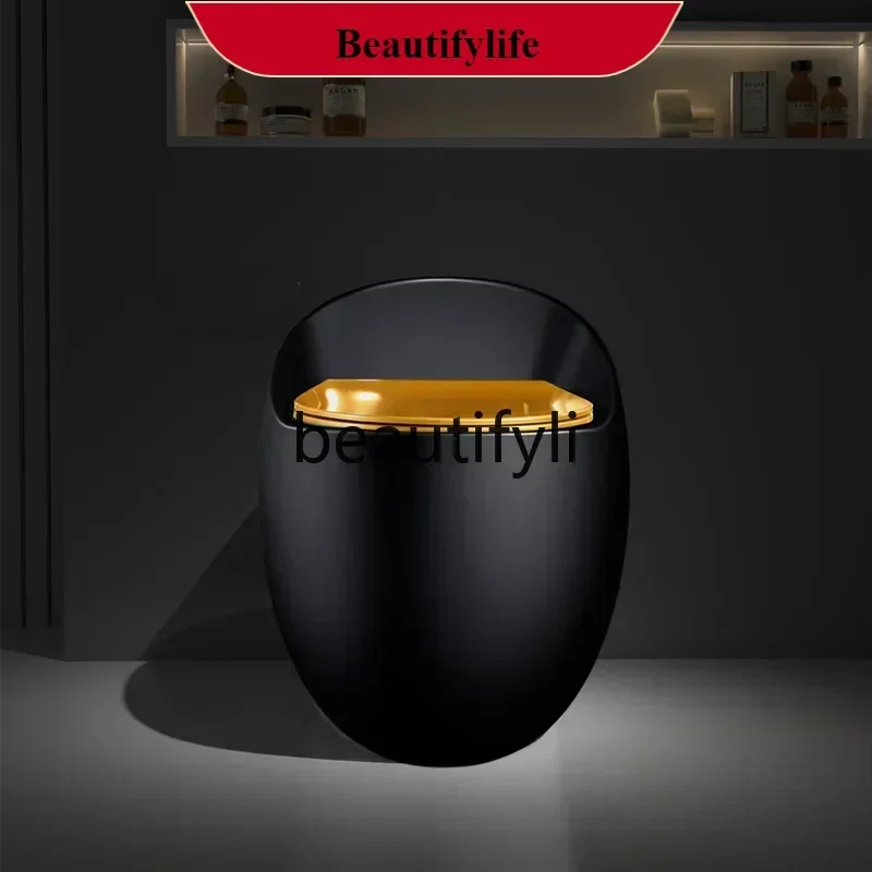 Z189 B185 New black and gold toilet holder ceramic creative personality colored egg toilet