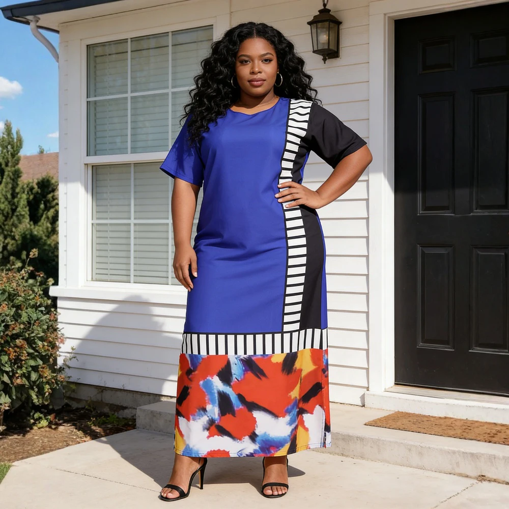 

Африканские платья больших размеров для женщин, традиционная африканская одежда, платье-дашики с принтом Анкара, абайя, мусульманский кафтан, макси-платье.