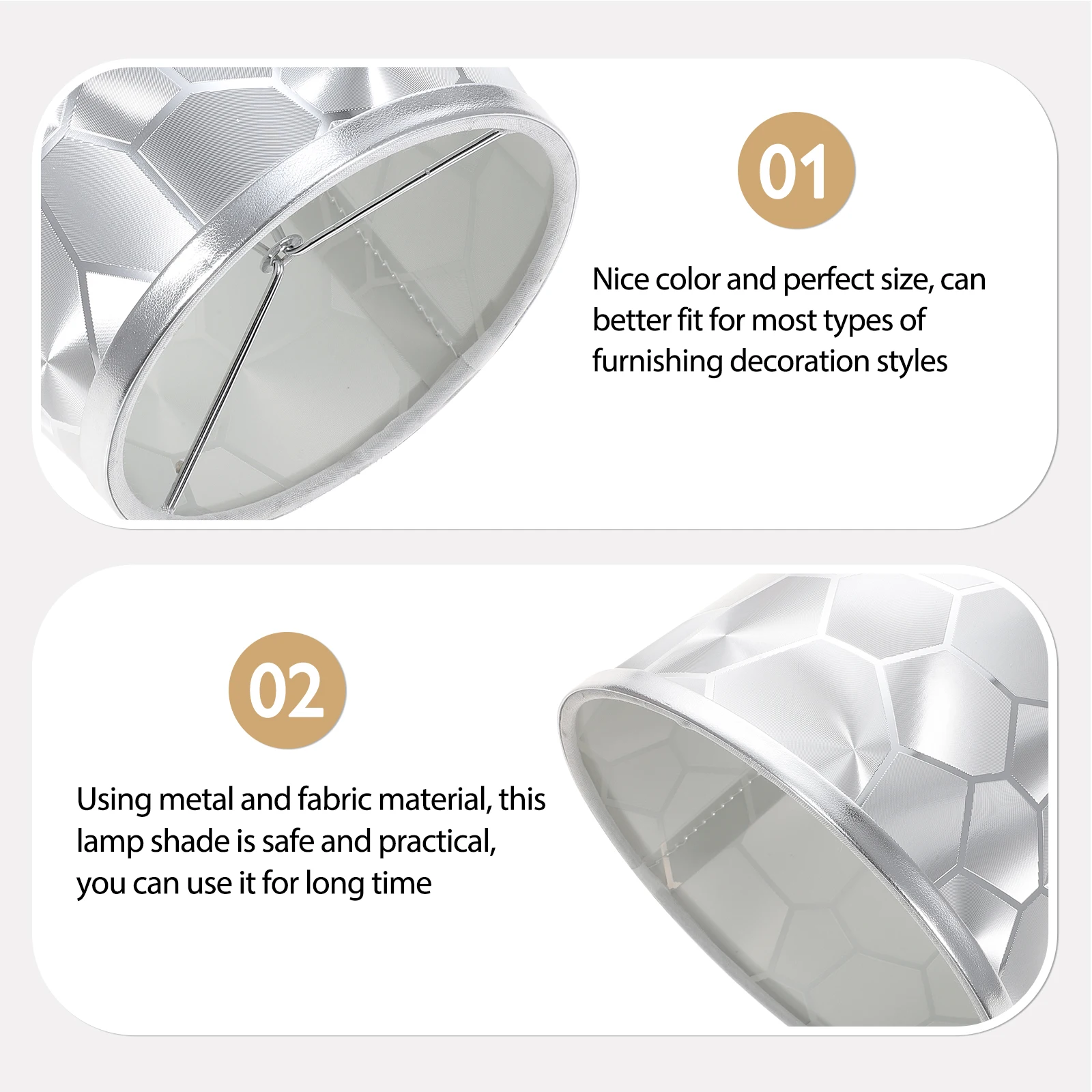 

Premium Lamp Shade Simple Texture for Table Desk Bedside Lamps Replacement Lamp Accessory Replacement Lampshades