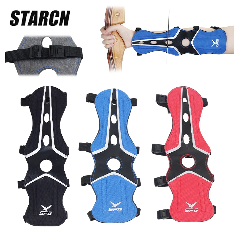 Archery Arm Guard Gear Nylon Bow and Arrow Hunting Shooting Practice Forearm Protector Sleeve 3color Archery Accessories