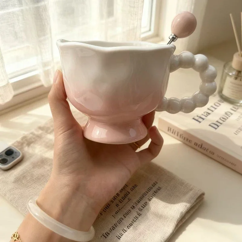 Mug Ceramic Gradient Water Cup Office Coffee Milk Juice Cup Home Breakfast Cup mug