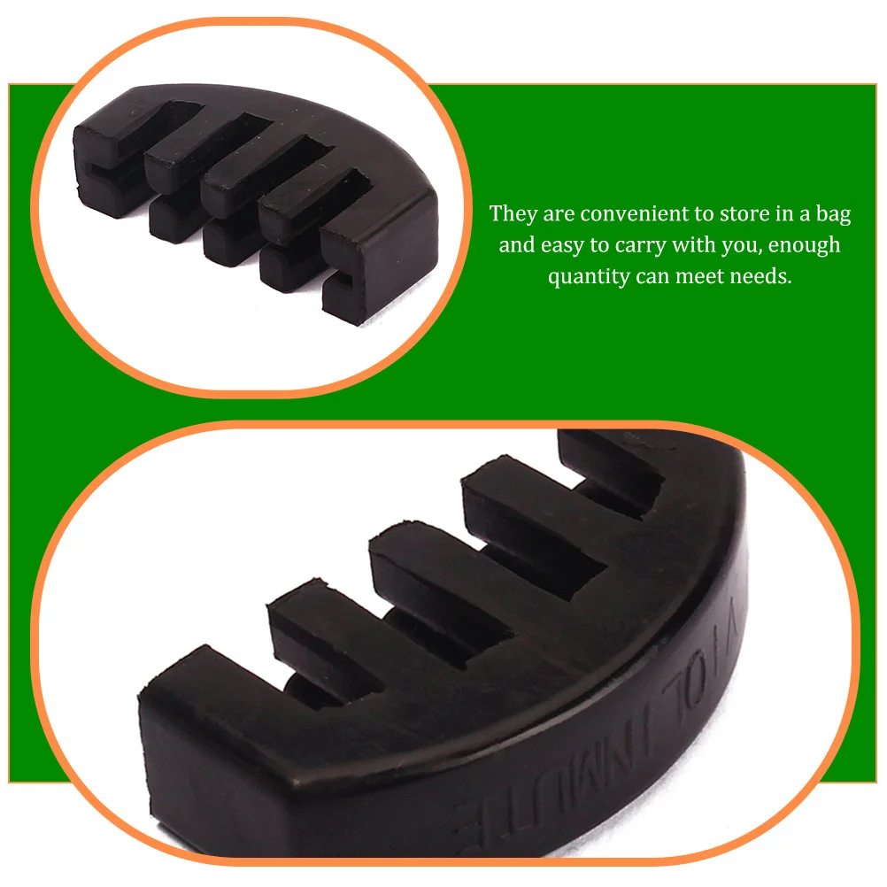 

4 Pcs Violin Mute Practicing Mutes for Violins Viola Rubber Practical Professional