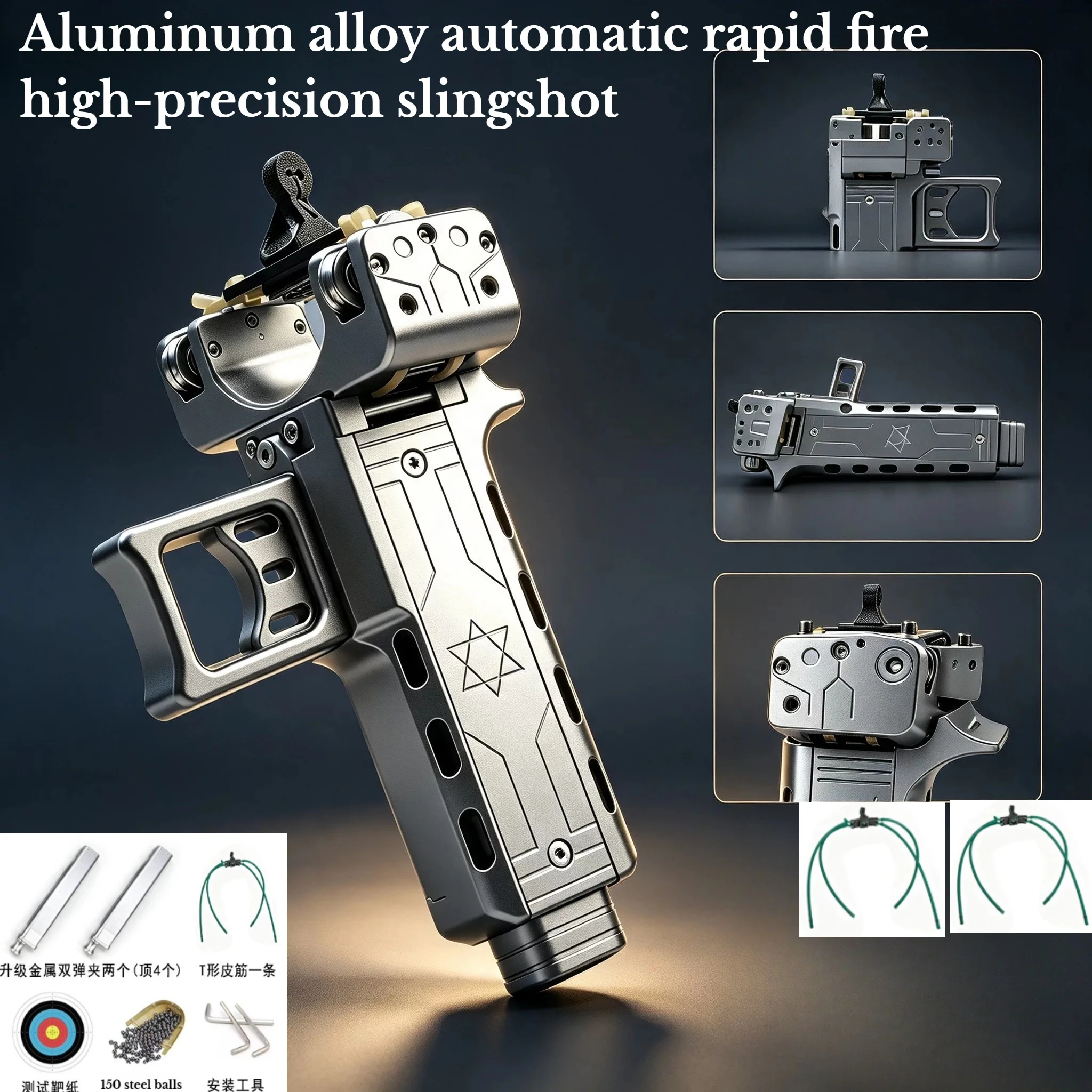 Outdoor Camping High-precision Portable Hunting Tool EDC Aluminum Alloy Rapid Fire Automatic Loading Adult