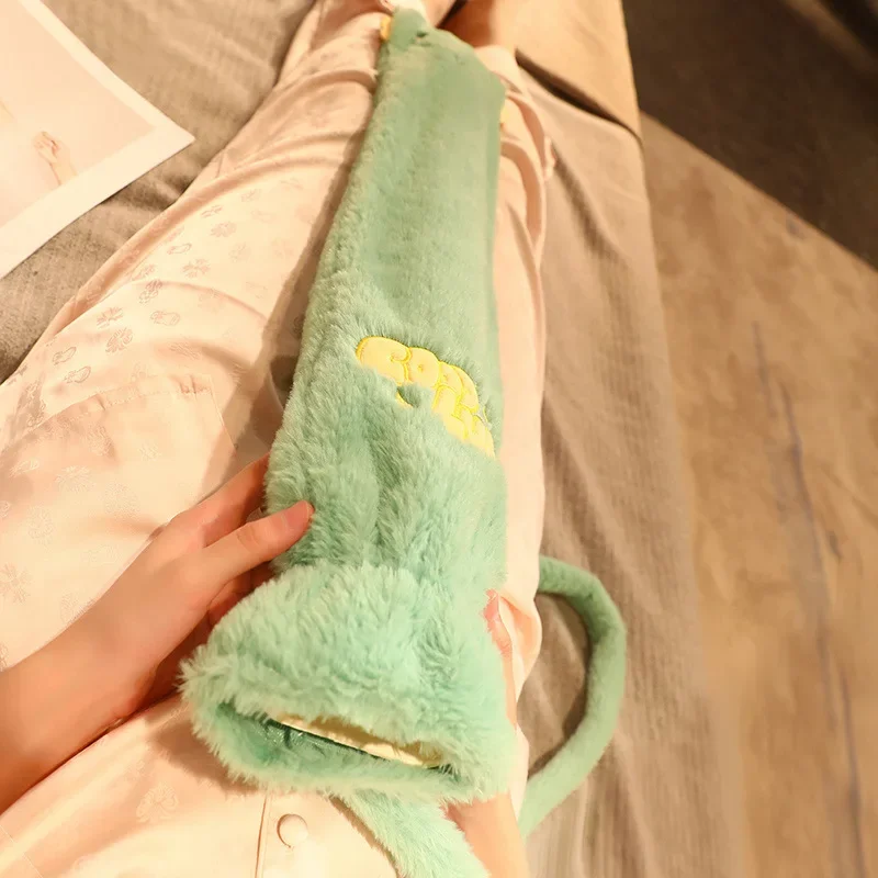 700/1500ML Cute Cartoon pencil Hot Water Bottle, Winter Warm Hand Pillow Bag, Leg Pillow for Girls, Pregnant Women Can Use