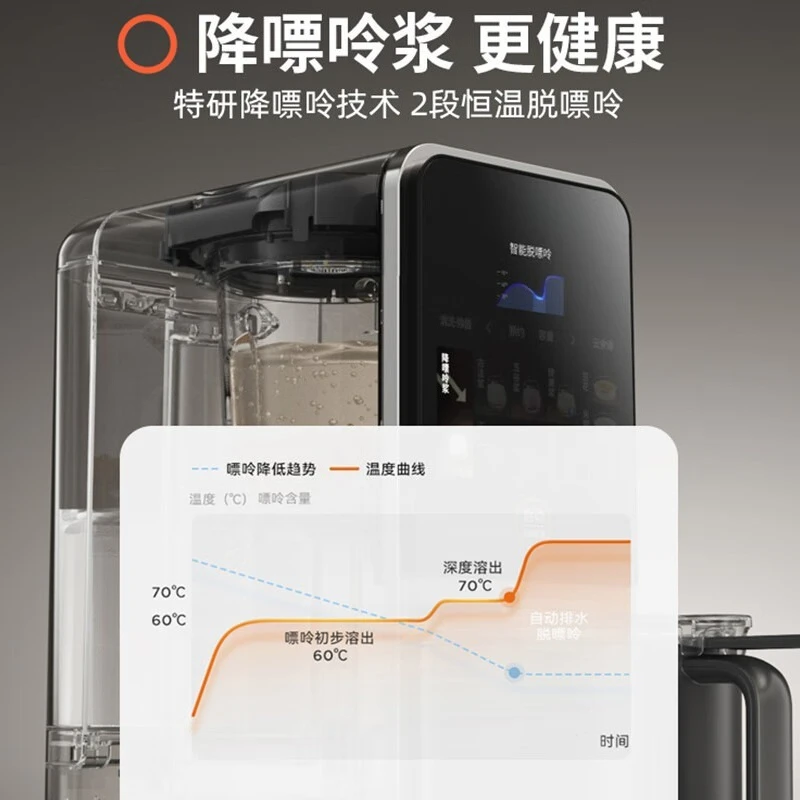 Soybean Milk Machine Automatic Hand Wash 1.2L Large Capacity Household Intelligent Soaking Bean Frequency