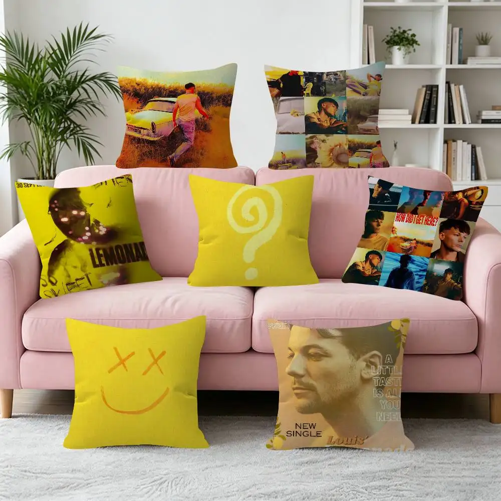 L-Louis T-Tomlinson How Did I Get Here Pillow Gift Home Office Decoration Bedroom Sofa Car Cushion Cover case 45x45