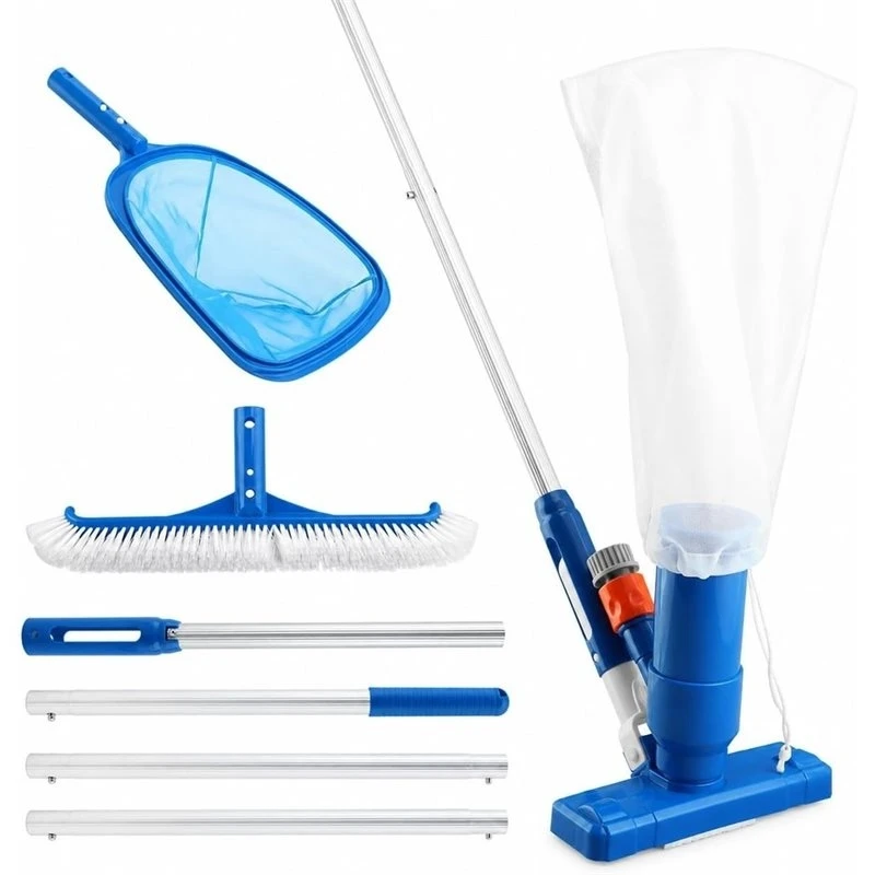 AA73 For Above Ground Pool Cleaning Kit- Vacuum And Skimmer Combo Including Spa Jet Model, Net& Brush EU Power Interface