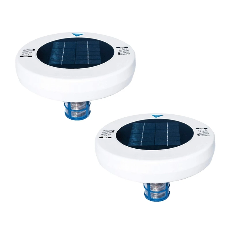 

2X Solar Pool-Ionizer,Copper Silver Ion Swimming Pool Purifier Water Purifier,Kills-Algae Pool Ionizer