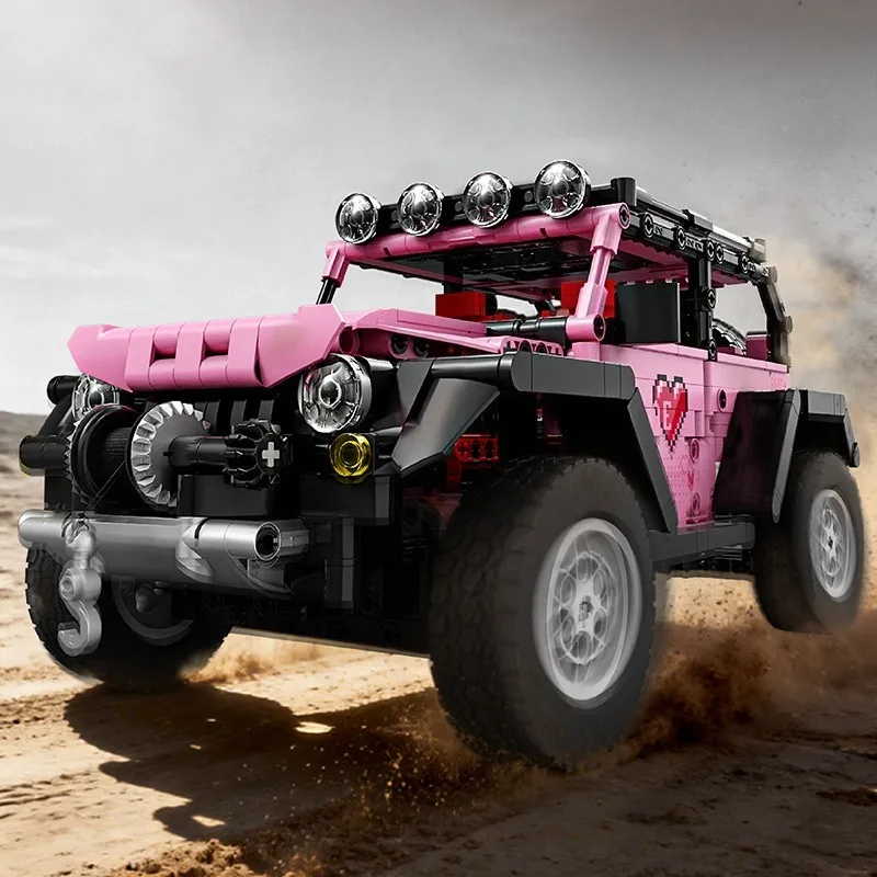 Building Block Sports Car 1:14 RC Toy Car, Building Block Toy Birthday Gift, Sports Car Model, Children's DIY Gift view 4