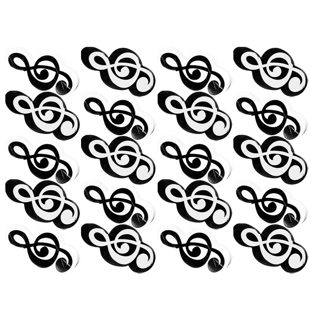 20 Pcs Classroom Erasers for Prizes Mini Kids Music Note Home Cute Small Notes Sports