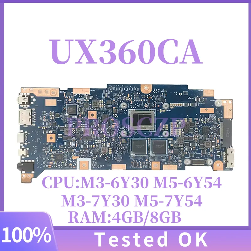 

UX360CA For ASUS UX360 UX360C UX360CA UX360CAK Laptop Motherboardwith M3-6Y30 M5-6Y54 M3-7Y30 M5-7Y54 CPU 4GB/8GB RAM Mainboard