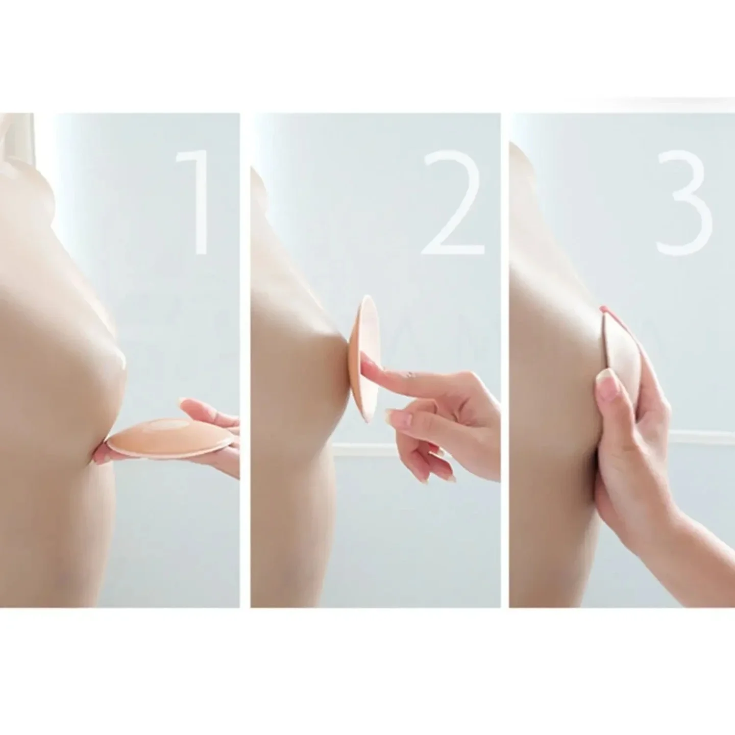Reusable Women Breast Rotundity Lift Nipple Cover Invisible Adhesive Strapless Backless Stick on Bra Silicone Breast Stickers - Image 6