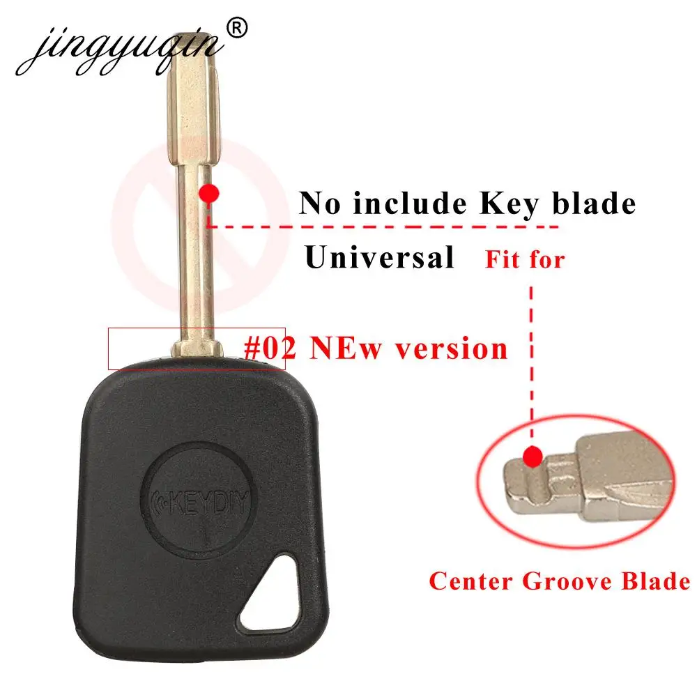 Jingyuqin 10/30/50/100pcs nuovo originale universale KEYDIY Transponder Car Key Fob Shell #02 versione custodia per KD VVDI Key Blade Head