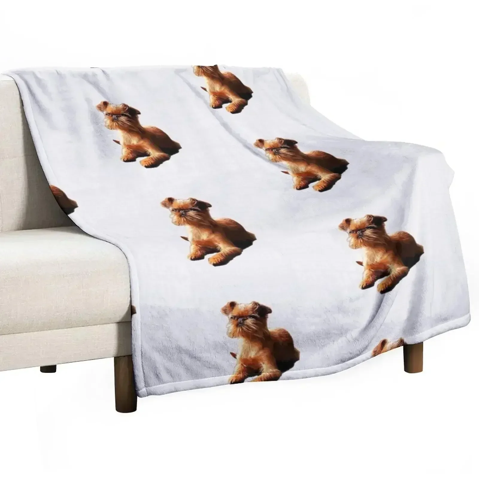 

Brussels Griffon Gorgeous Dog Art! Throw Blanket Luxury Bed Fashionable Blankets