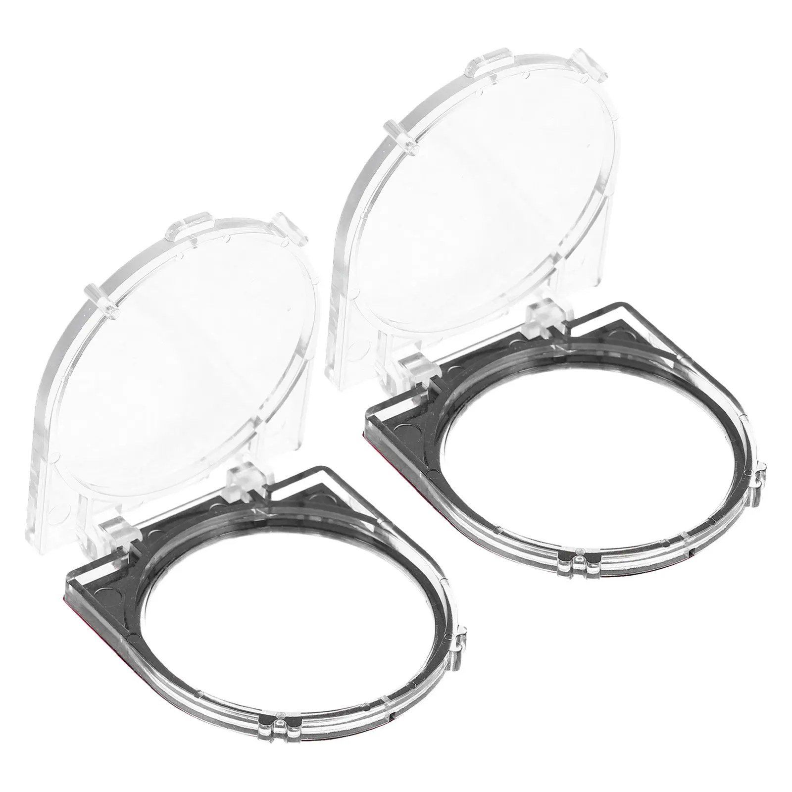 Transparent Push Button Cover 2Pcs 41mm Protective Cap for Computer Power Switch Appliance Start Stop Button