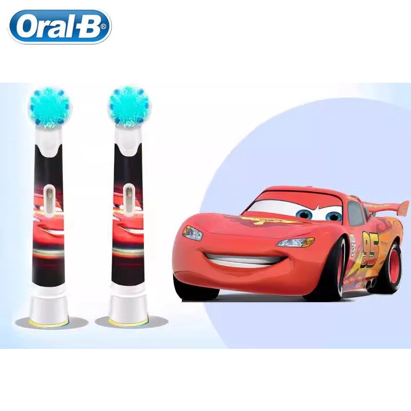 Oral B EB10 Kids Electric Toothbrush Replacement Heads Round Head Soft Bristle Teeth Cleaning Brush Refill Car Star Wars Frozen