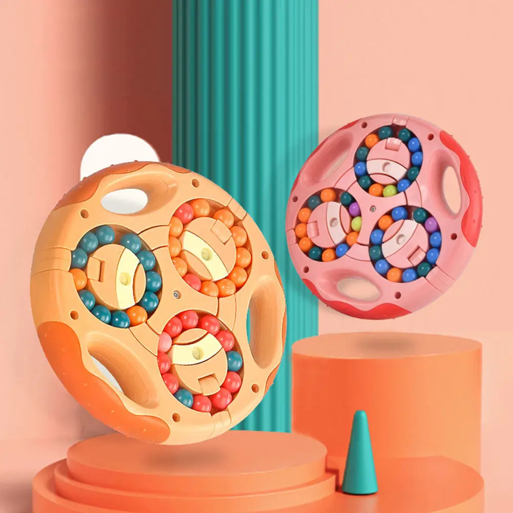 

Вращающийся диск-кубик для пальцев, компактный, для раннего развития интеллекта, снятия стресса, развивающая игра для концентрации внимания