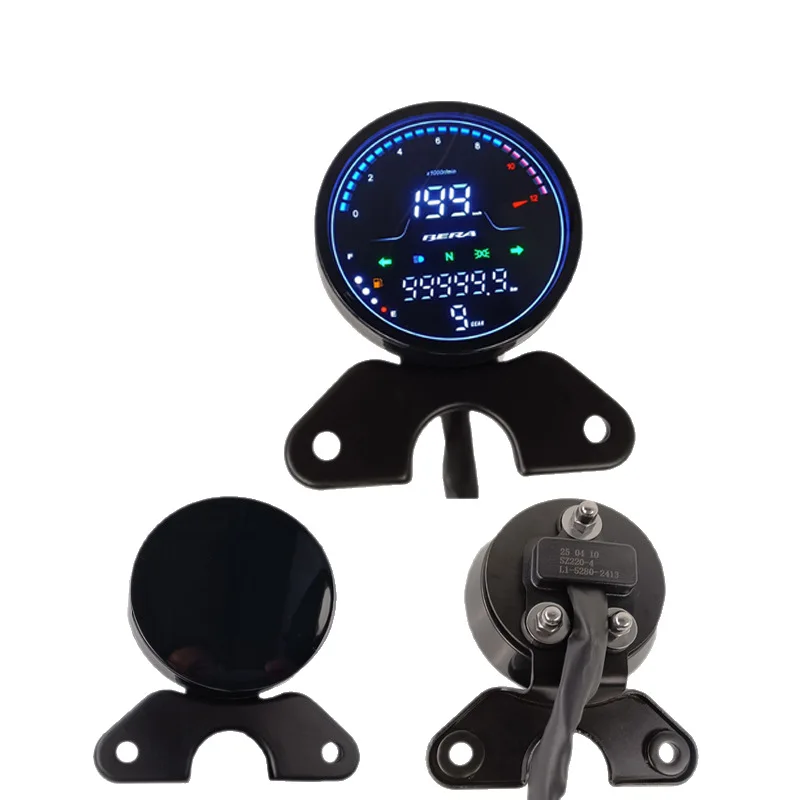 

Intelligent Library Motorcycle LED Speedometer For RT250-C CG125 With RPM 1-5 Gear