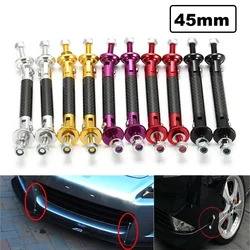 2pcs 75mm Universal Carbon Fiber Adjustable Front Rear Wind Splitter Bumper Protector Rod Support Stainless Steel