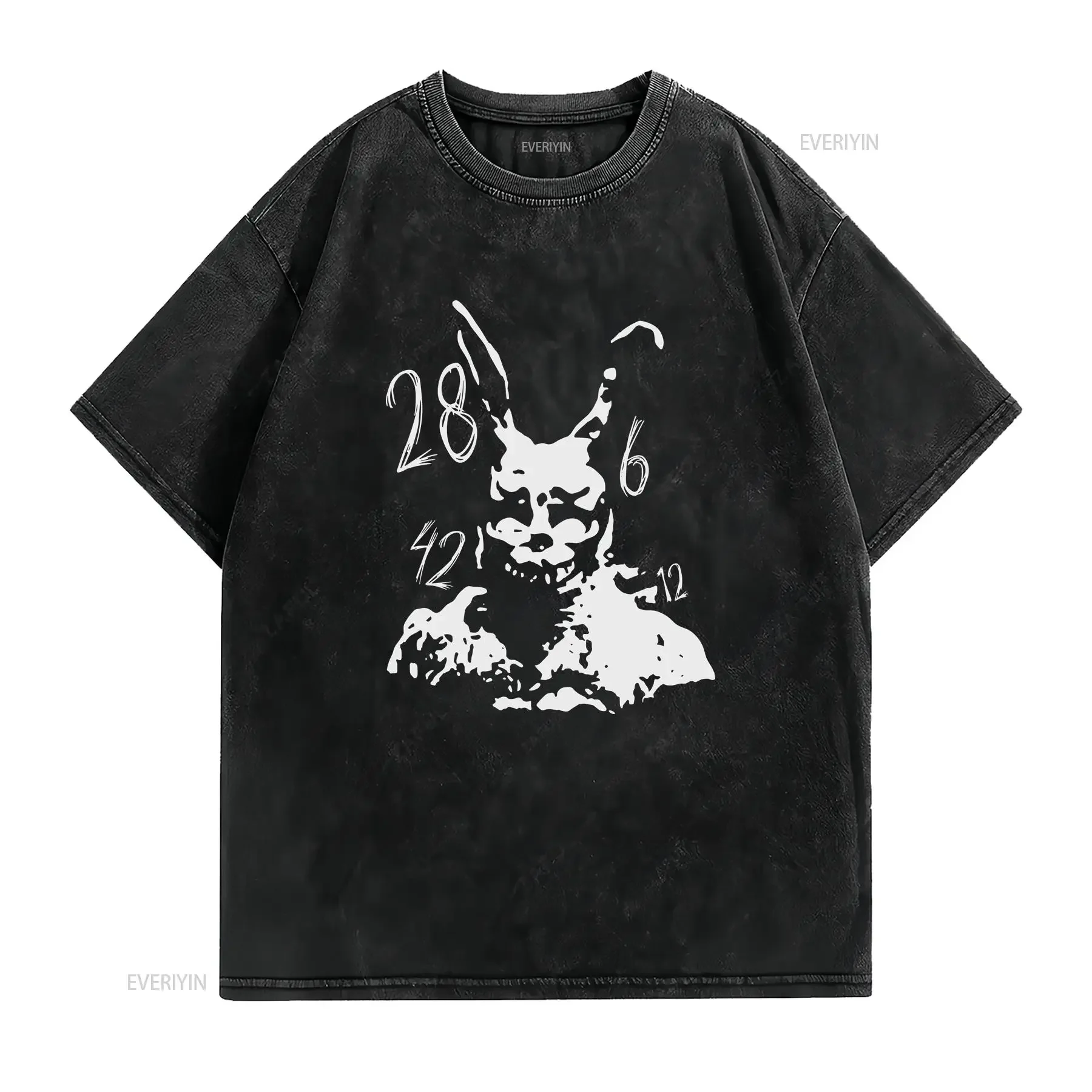 Donnie Darko Frank T Shirt vintage Washed designer clothes Breathable homme Soft Comfortable Top For Everyday Wear Unisex