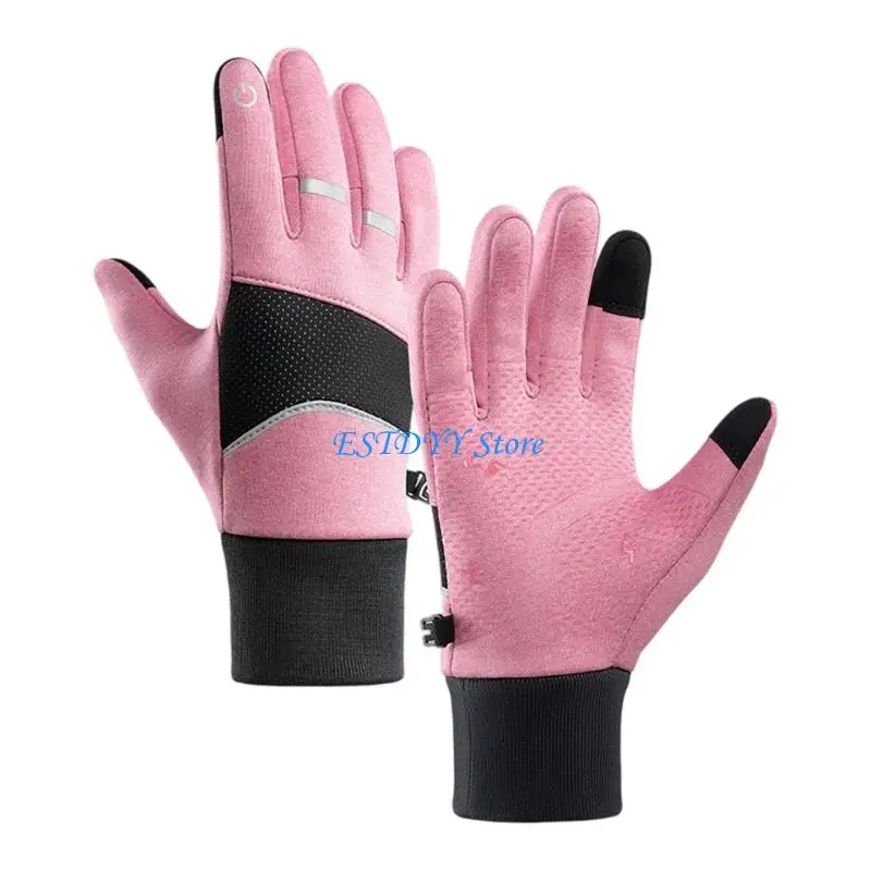 

G6DE Перчатки для сенсорных экранов в холодную погоду, изолированные, водонепроницаемые, с противоскользящей ручкой для занятий