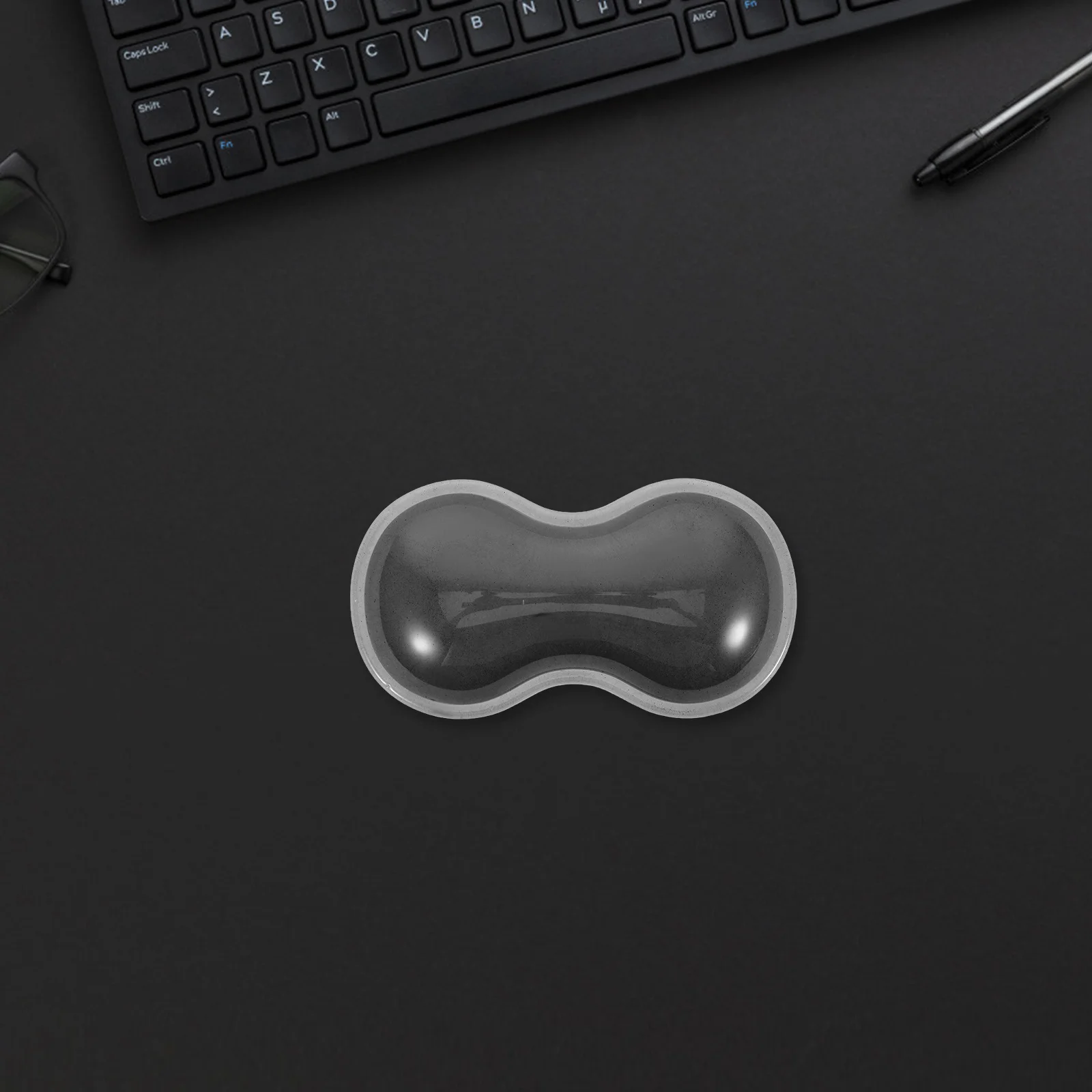 Black Silicone Non Slip Mouse Wrist Rest Pad Gel Support Ergonomic Office Computer Gaming Laptop Mat Mouse Wrist Pad
