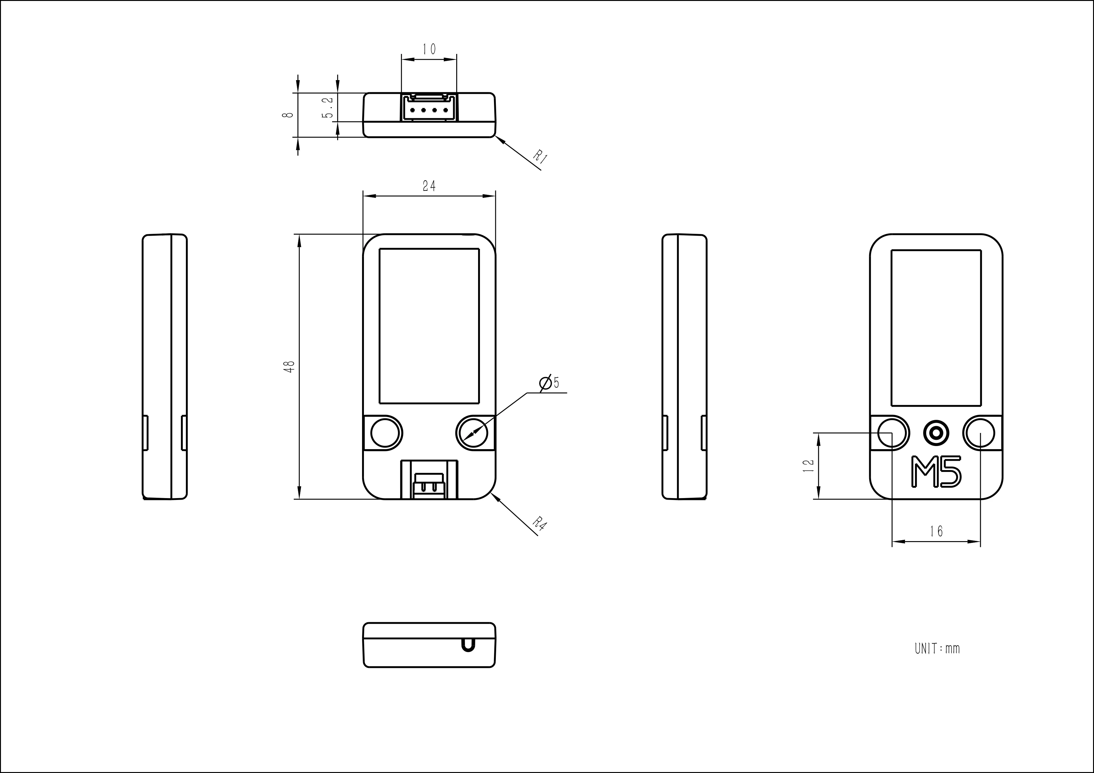 Módulo receptor GNSS de alta precisão M5Stack GPS Unit v1.1 com suporte multi-sistema AT6668 Chip
