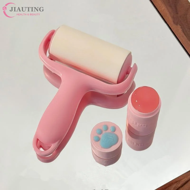 Nail Art Stamping Kit - Nail-Art-Stempelset 1 Set mit niedlichen Pfotenabdruck-Griffen,