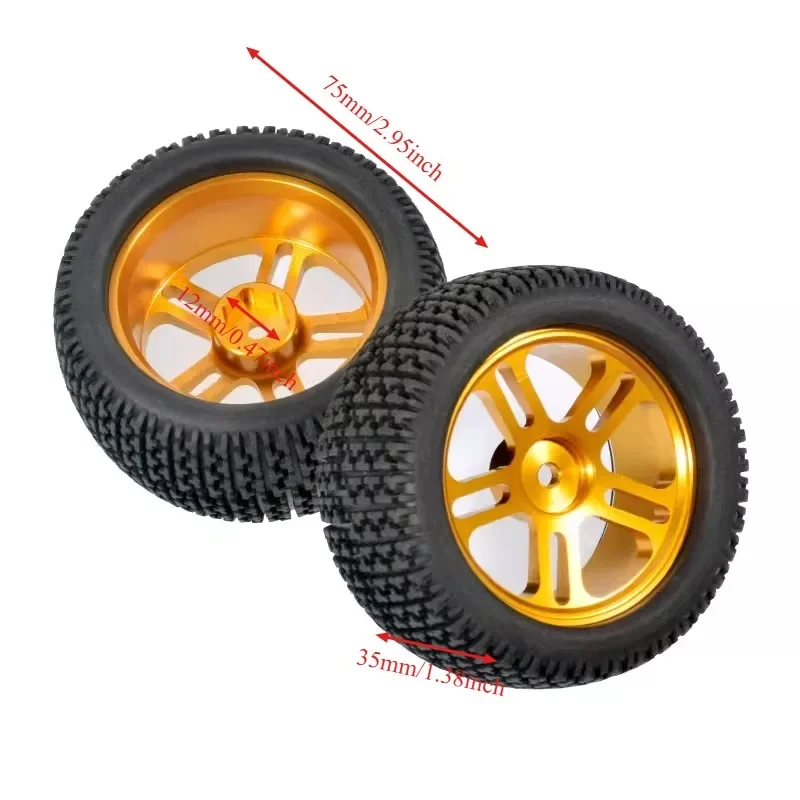 

Metal Wheel Rims Tires Rally Wheels For MJX 16207 08-09-10 14210 WLtoys 1/16 A959 144001 10 1/12 124017-16-18-19 MN128 86s G500