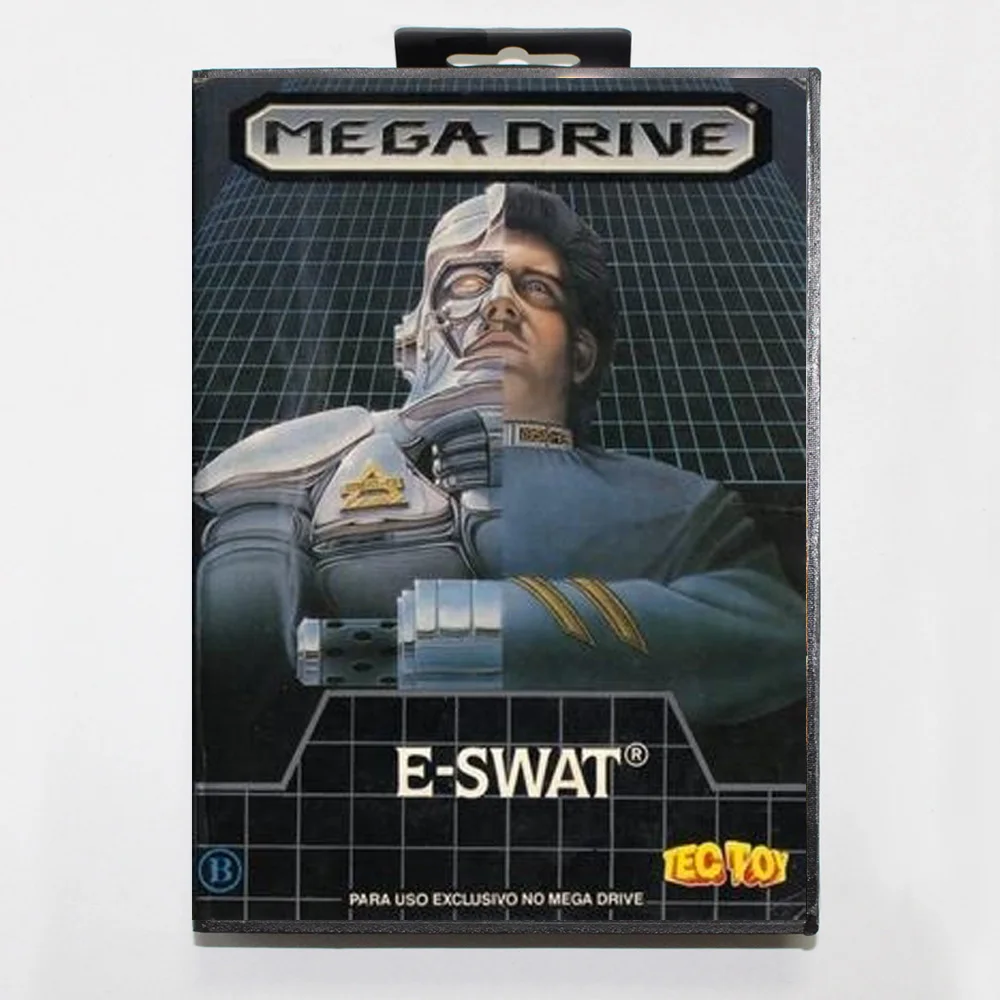Nova chegada eswat cidade sob cerco md cartão de jogo 16 bits br capa para sega megadrive genesis cartucho console de videogame
