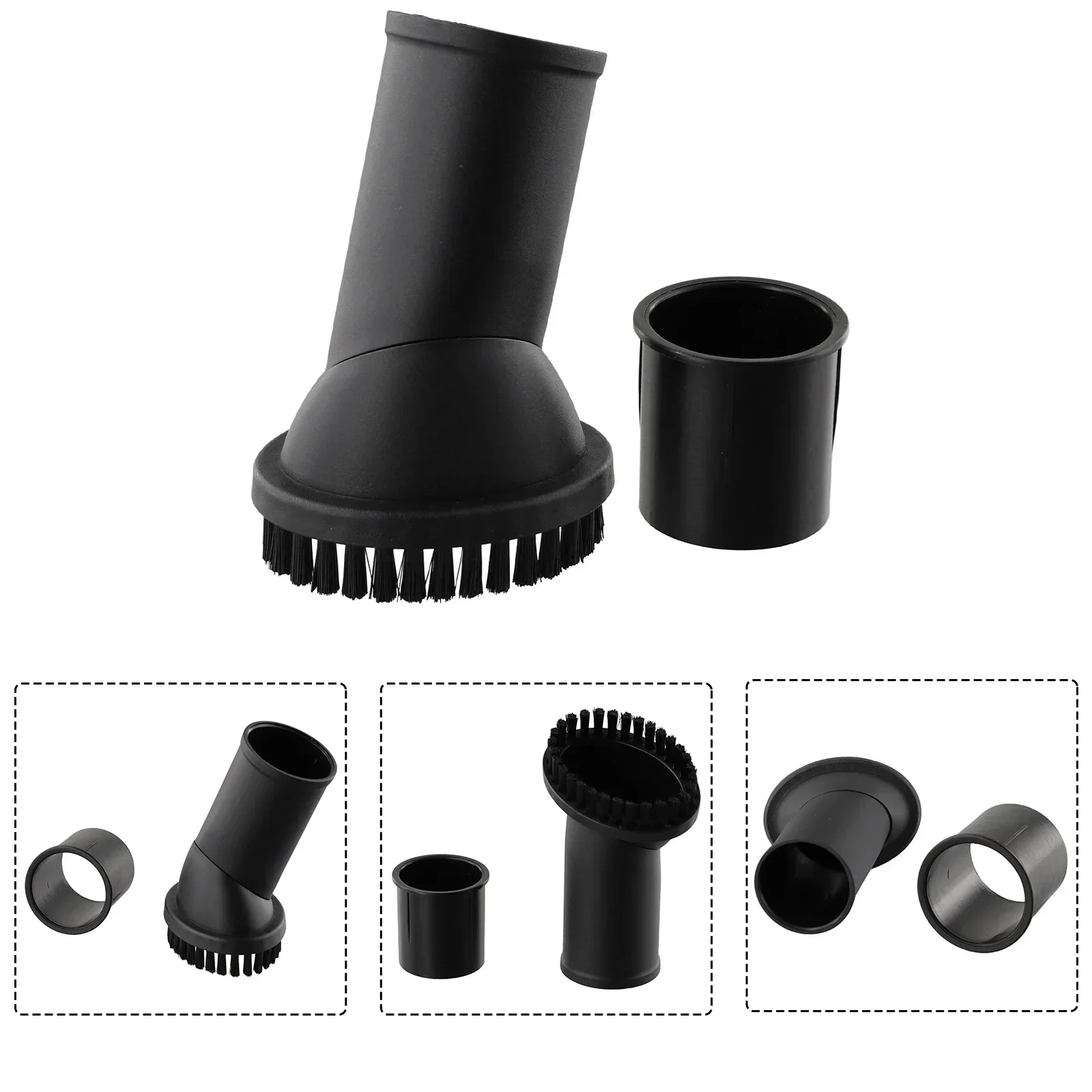 Universal Round Brush For Karcher 32-35mm Vacuum Hoses Extension Pipes Vacuum Cleaner Dusting Tool Brush Accessories