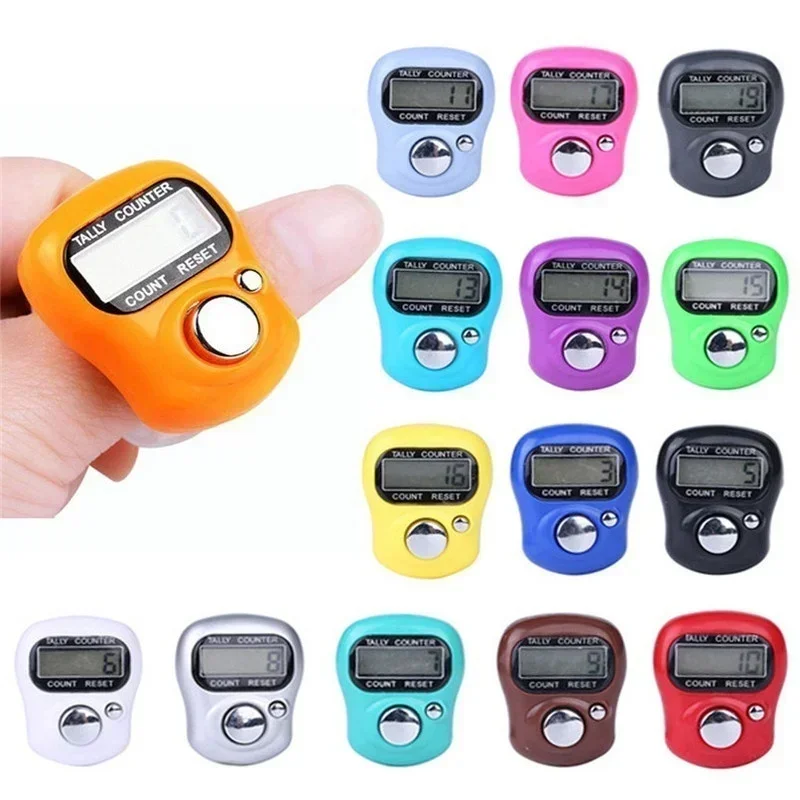 

2PCS Mini Point Marker and Row Finger Meter LCD Electronic Digital Tally Counter for Sewing Knitting Weave Tool