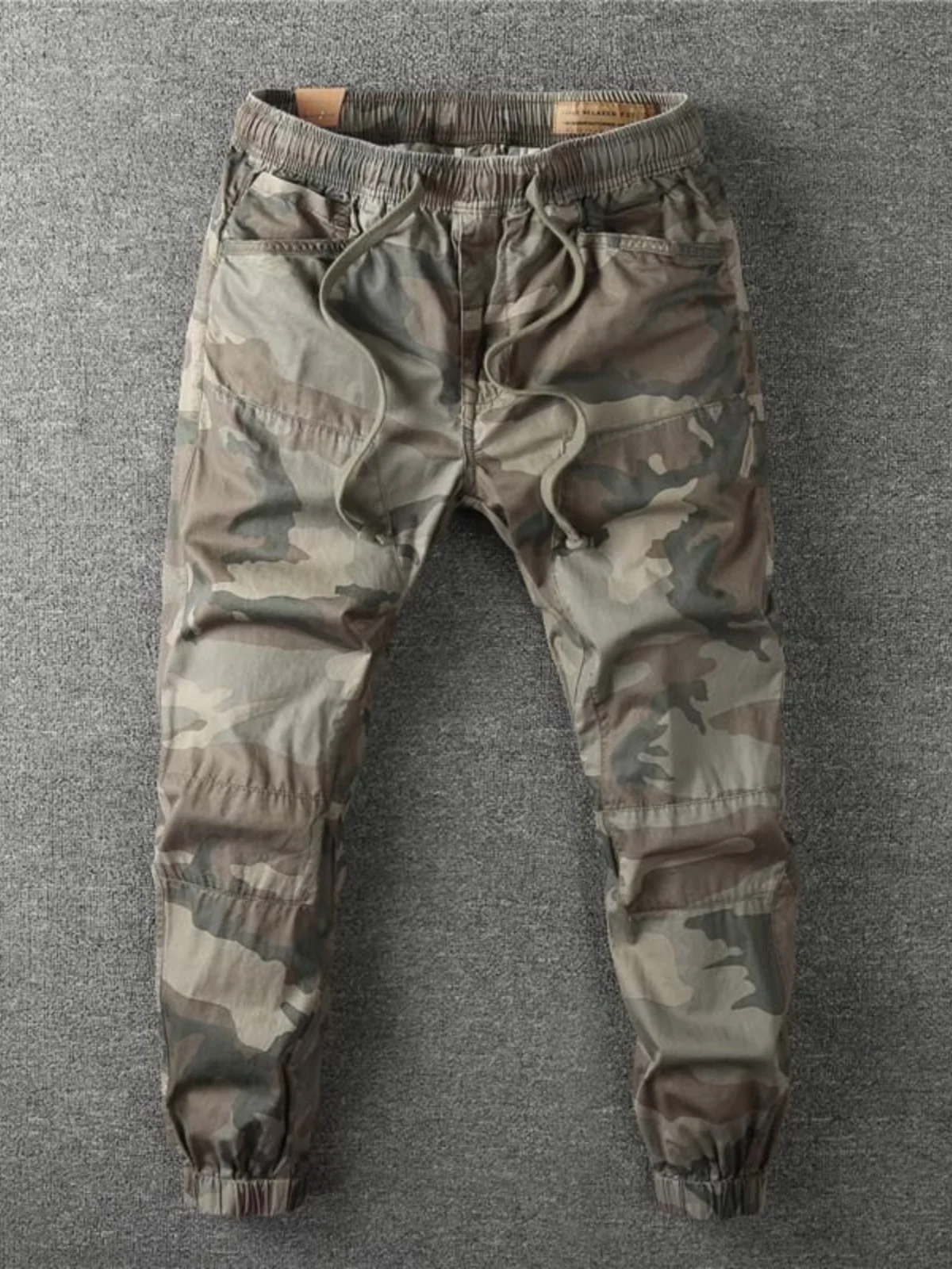 Men's Workwear Cotton Construction Site Pants Wear Resistant Casual Trousers Youthful Vitality Style Autumn Sport Scene
